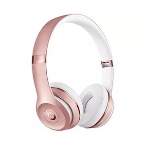 beats solo3 rose gold with case